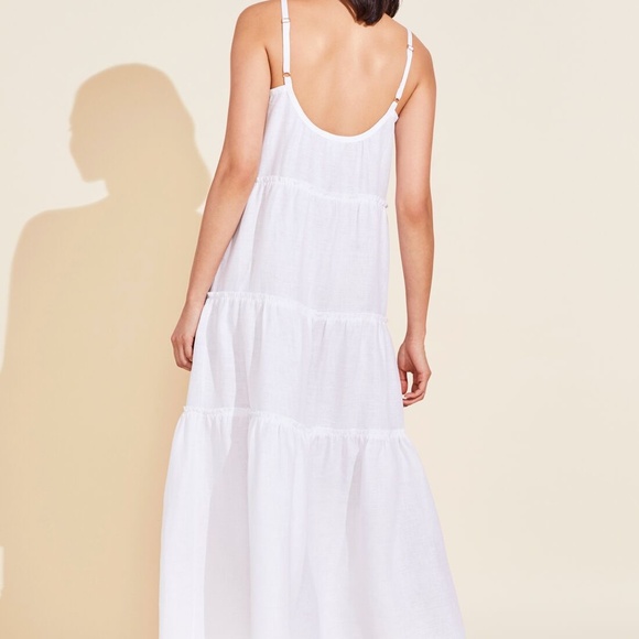 Eberjey Kesia Linen Dress S - Picture 4 of 7